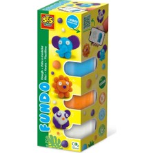 Ses Creative FunDo Oyun Hamuru - Vahşi Hayvanlar (3x90gr-1x40gr)