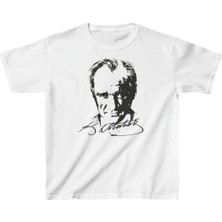 Çocuk   Baskılı T-Shirt - Beyaz