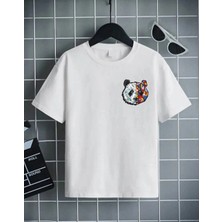 Çocuk Baskılı T-Shirt - Beyaz