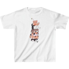 Çocuk   Baskılı T-Shirt - Beyaz