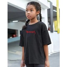 Baskılı T-Shirt - Siyah