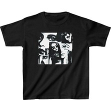 Baskılı T-Shirt - Siyah