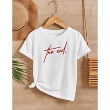 Çocuk   Baskılı T-Shirt - Beyaz