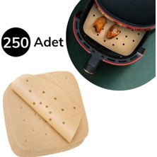  250 Adet Air Fryer Pişirme Kağıdı Tek Kullanımlık Hava Fritöz Yağ Geçirmez Yapışmaz Gıd