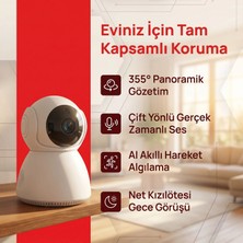 Dobest Iç Mekan Güvenlik Kamerası, Akıllı Wifi Cihazı. 1080P Hd Çözünürlüğü, Kör Nokta Olmayan 360 Derece Dönüşü Destekler, Sd Kart Depolama ve Bulut Depolama ile Uyumludur.