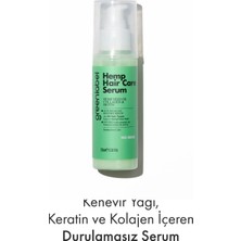 greenlabel Kenevir Yağı, Hidrolize Keratin Ve Kolajen Ile Formüle Edilen Durulamasız Serum 100 ml