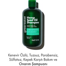 greenlabel Kenevir Özlü Tuzsuz Parabensiz Sülfatsız Kepek Karşıtı Bakım Ve Onarım Şampuanı 400 ml