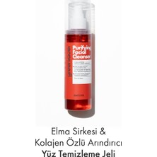 greenlabel Purifying Facial Cleanser-Elma Sirkesi Kolajen Özlü Canlandırıcı Arındırıcı Yüz Temizleme Jeli 200 ml
