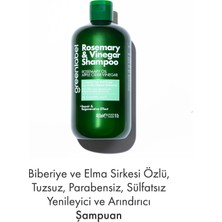 greenlabel Biberiye Ve Elma Sirkesi Özlü Tuzsuz Parabensiz Sülfatsız Yenileyici Ve Arındırıcı Şampuan 400 ml