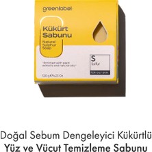 greenlabel Kükürt Sabunu Natural Sebum Dengeleyici 120gr.