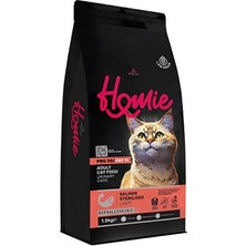 Homie Somonlu Düşük Tahıllı Kısırlaştırılmış Kedi Maması 1,5 kg