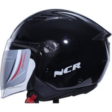 Ncr Kask Çenesiz 236E Ece Belgeli-Parlak Siyah