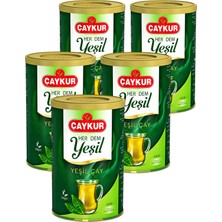 Çaykur Herdem Yaprak Yeşil Dökme Çay 150 Gr. Beşli Paket