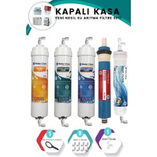 Kapalı Kasa Iki Tarafı Quick 5’li Filtre Seti (Nsf ve Wras Belgeli) Açma Anahtarlı