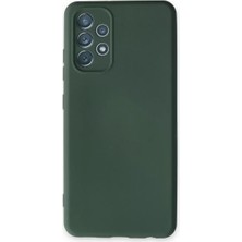 Zenvia Mey Ithalat®  Samsung Galaxy A13 4g Kılıf Nano Içi Kadife Silikon - Koyu Yeşil