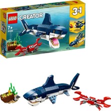 LEGO® Creator 3'ü 1 arada Derin Deniz Yaratıkları 31088- 7  Yaş ve Üzeri Deniz Seven Çocuklar İçin Yaratıcı Yapım Seti (230 Parça)
