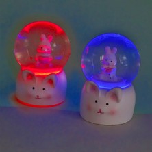 Ozcmax Mini Boy Tavşan Tasarımlı Işıklı Karr Küresi