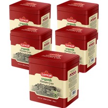 Çaykur Organik Hemşin Hediyelik (Teneke Kutu) 200 Gr. Beşli Paket
