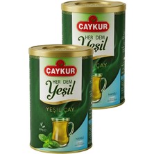 Çaykur Herdem Yaprak Yeşil Dökme Çay Naneli 200 Gr. Ikili Paket