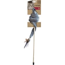 M-Pets Natura Plush Ribbon Doğal Kedi Oyuncağı Peluş Kurdele 43 cm