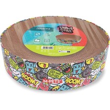 M-Pets Urban Style Freestyle Karton Tırmalama Tahtası Karışık Renkli 41X10 cm