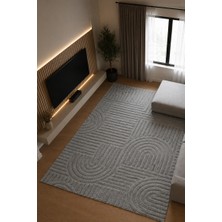 Tch Home Living Arktis Gri Iskandinav Yumuşak Jüt Taban Dokuma Halı Salon Mutfak Oturma Odası Koridor Yolluk Çocuk Odası Halısı 01123