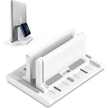 Die Grup Dikey Laptop Standı, Çok Amaçlı Telefon Tutuculu, Siyah
