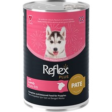 Reflex Plus Pate Içinde Et Parçacıklı Kuzu Etli Yavru Köpek Konservesi 6 Adet 395 gr