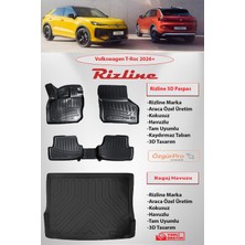 Rizline Volkswagen T-Roc 2026 Sonrası 3D Hvuzlu Paspas ve  Bagaj Havuzu Üst Kademe