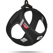 Curli Vest Harness Cord Köpek Göğüs Tasması Siyaz Small 38,3X43,3 cm