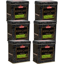 Çaykur Rize Çayı Hediyelik Teneke Kutu 200 Gr. Altılı Paket