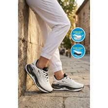 Hammer Jack Amelıe 101 25087-G Beyaz-Siyah Fileli Hafif Unisex Spor Ayakkabı