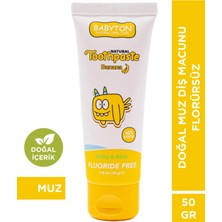 Babyton Doğal Muz Diş Macunu Florürsüz 50 gr