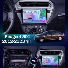 Conio Peugeot 301 2012-2023 Uyumlu 9 Inç 2gb Ram 32GB Rom Android 14 Kablosuz Carplay Navigasyon Kamera Hediyeli Multimedya