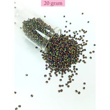 Dökme Cam Kum Boncuk (11/0) 2 mm - 20 Gram -  Üç Renkli - BNC032