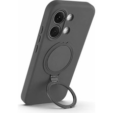 Nezih Case Xiaomi Poco X8 Pro Max Uyumlu Içi Kadife Stand Olabilen Halka Yüzüklü Şık Kılıf