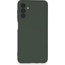 Nemere Mey Ithalat®  Samsung Galaxy A14 4g Kılıf Nano Içi Kadife Silikon - Koyu Yeşil