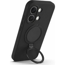 Nezih Case Xiaomi Poco X8 Pro Max Uyumlu Içi Kadife Stand Olabilen Halka Yüzüklü Şık Kılıf