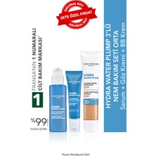 Yves Rocher Hydra Water Plump 3’lü  Nem Bakım Seti -Orta-Serum 30 ml &göz Kremi 15 ml & Bb Krem  40 ml