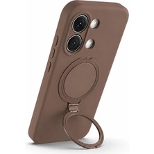Nezih Case Xiaomi Poco X8 Pro Max Uyumlu Içi Kadife Stand Olabilen Halka Yüzüklü Şık Kılıf