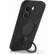 Nezih Case Xiaomi Poco X8 Pro Uyumlu Içi Kadife Stand Olabilen Halka Yüzüklü Şık Kılıf