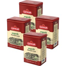 Çaykur Organik Hemşin Çayı (Teneke Kutu) 400 Gr. Dörtlü Paket
