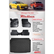 Rizline Volkswagen T-Roc 2026 Sonrası 3D Hvuzlu Paspas ve  Bagaj Havuzu Alt Kademe