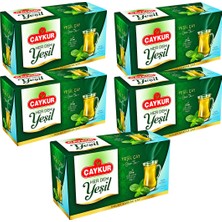 Çaykur Herdem Yeşil Çay Süzen Poşet Naneli 1,6gr 25 Adet Beşli Paket