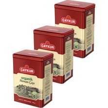 Çaykur Organik Hemşin Çayı (Teneke Kutu) 400 Gr. Üçlü Paket