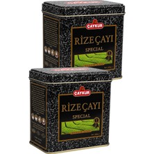 Çaykur Rize Çayı Hediyelik Teneke Kutu 200 Gr. Ikili Paket