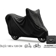 TeknoKapsül Motosiklet Scooter Koruma Brandası – Su Toz Geçirmez 180X120 cm