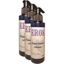 Süper Strawberry Flavor Natural Personal Lubricant 375 ml Çilek Aromalı Kayganlaştırıcı x 3 Adet