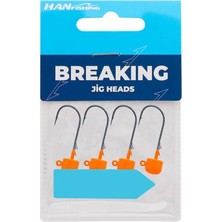 Han Fishing Hanfish Breaking Mushroom Orange Uv Jighead