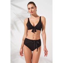 Pierre Cardin Lolita Balenli Toparlayıcı Bikini Takım Siyah 231232